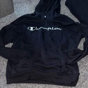 Champion Black Pullover Hoodie jogging suit